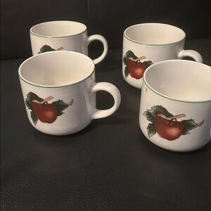 Cades Cove Collection by Citation Set of 4 Coffee / Tea Cups Mw & Dw Safe